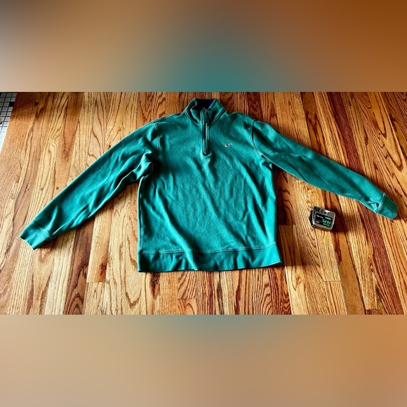 Vineyard Vines Women’s 100% Quarter Zip Sweater Green. Small - Picture 1 of 7